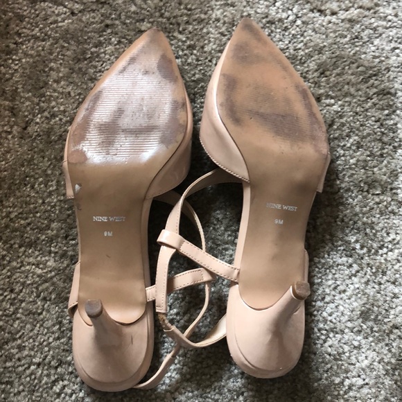 Nine West Patent Leather Nude Heel - Picture 4 of 4